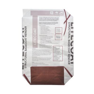 China Eco Friendly Kraft Paper Valve Pack Bags Moisture Barrier For Industrial Pasted for sale