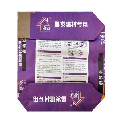 China Moisture Proof Kraft Paper Bags For Cement Packing Customized Logo Accept for sale