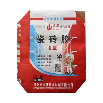 China Keramischer klebender verpackender Kapazitäts-Offsetdruck Multiwall-Papiertüte-20kg zu verkaufen