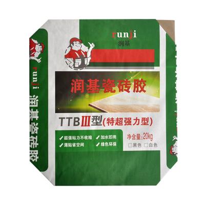 China 20kg Kraft Paper Laminated Bags with Valve , Animal Feed Packaging Bags Recyclable for sale