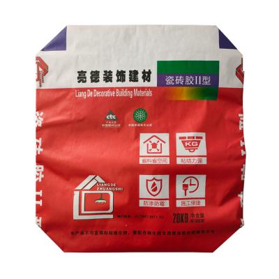 China 20kg Multiwall Paper Bags With Internal Valve , Construction Materials Packing Bags for sale