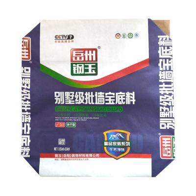 China Durable 15kg Multiwall Paper Bags / Cement Packaging Bags Moisture Proof for sale