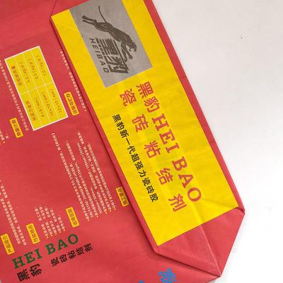 China Multicolor y bolso del embalaje del papel de Kraft del tamaño con a prueba de humedad de la válvula reciclados en venta