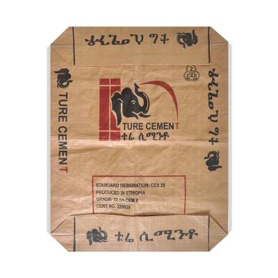 China Water Resistant PP Woven Sack Bags With Valve , Recycled Cement Bags 50kg Capacity for sale