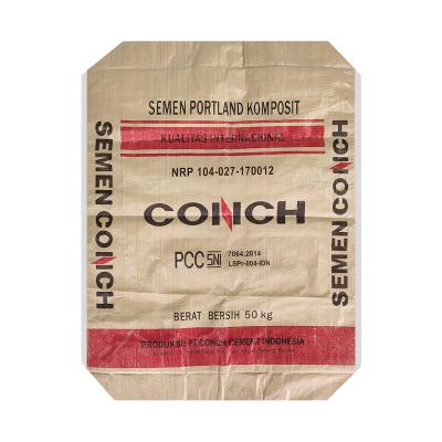 China 50kg Block Bottom PP Cement Bags High Strength Customized Logo Accept for sale