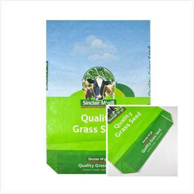 China Eco Friendly BOPP Laminated Bags , Polypropylene Packaging Bags For Grass Seed for sale