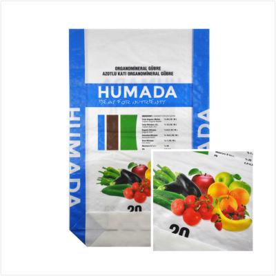 China Agriculture Nutrient / Flour Packaging Bags , Square Bottom Bopp Laminated Bags for sale