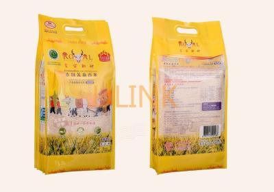 China 5kg/10kg/Customized Polypropylene PP Woven Laminated Rice Bag with Hanle for sale