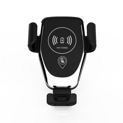 China Hot Selling 10w Induction Mobile Phone 2021 Fast Auto Wireless Phone Holder Car Charger Qi Wireless Charger for sale