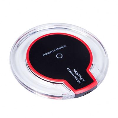 China Mobile Phone Universal Qi Wireless Charging Ultra Thin 5W Crystal Wireless Charger New For iPhone Samsung for sale