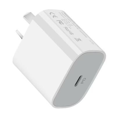 China Mobile Phone US EU AU Plug 20W Palladium Palladium Type-C Quick Charging QC 3.0 USB C Charger For iPhone 12 For Samsun for sale