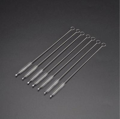 China Straw Brush Reusable Stainless Steel Drinking Straws Cleaning Brush Alink Pipe Tube Cleaner Viable Nylon Lean Multi-size for sale