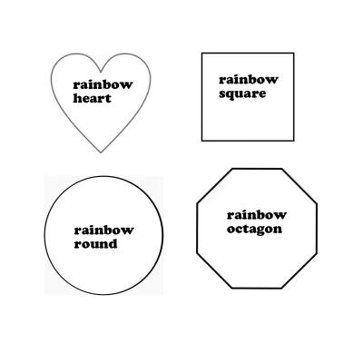 China 30-100g For Different Shape 2021 Hot Sale Rainbow Square Shape Anti-stress Push Bubble Toys Bubble Bubble He Stir Sensory Toys for sale