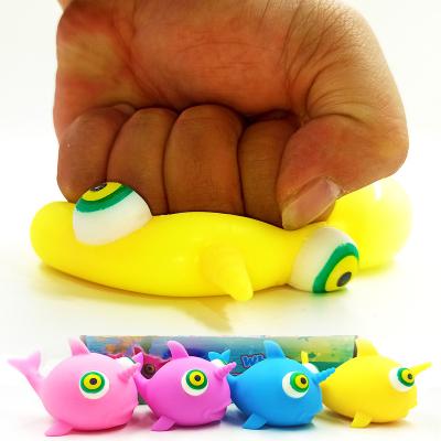 China Rubber Whale Squeeze Needoh Ball Bouncy Person Antistress Toys Sensory Hand Connected New Relax Squeeze DNA Balls Squishy Stressball for sale