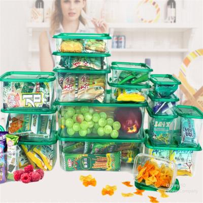 China New 17 Piece Classic/Postmodern Plastic Food Locking Storage Container for sale