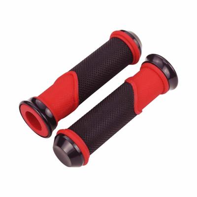 China 2022 BMX Wholesale High Quality Multicolor Rubber Band Multicolor Bicycle Handlebar Grips Rubber Aluminum Lock Top for sale