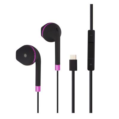 China Perfect Sound Type C Port In-Ear Earphones Earbuds With Volume Control Stereo Earphone Cable Earphone For Samsung for sale