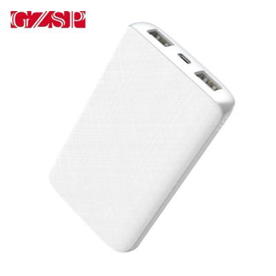 China Portable with High Capacity OEM Logo Premium 10000mah Portable Charger Power Bank with Dual USB for sale