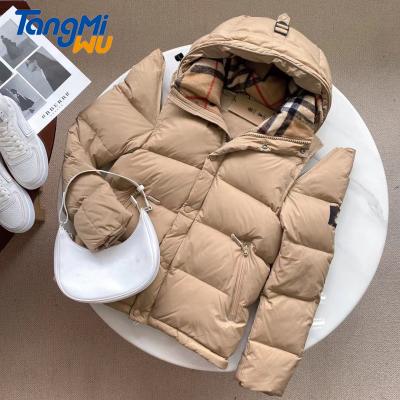 China TMW Brown Breathable unisex borberrry jacket stripper vest removable goose down winter jacket down jacket with hood burberrry coat for sale