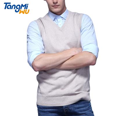 China 2021 Fashion Hot Men's Wholesale 100 Fashion Hot Men's Sweater Vest Slim V-Neck Sweater Vest Men Sweaters Autumn Sale Cotton for sale