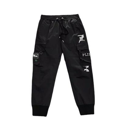 China New Spring Fashion Cotton Big Pocket Stretch Black Jogger Cargo Pants Casual Nylon Men Wholesale QUICK DRY Sweatpants for sale