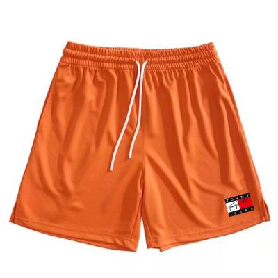 China Anti-wrinkle new style men's gym sweat shorts custom logo printing nylon mesh sports running cargo abbreviations men for sale