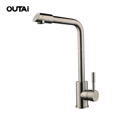 China Thermostatic Contemporary Durable Deck Mounted Kitchen Faucet 304 Stainless Steel Honeycomb Sprayer Kitchen Faucet for sale