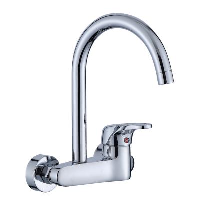 China Thermostatic Faucets Single Cheap Sanitarywares Wall Mount 2 Hole Mixer Tap Kitchen Water Faucet Bathroom Toilet Brass Faucets for sale