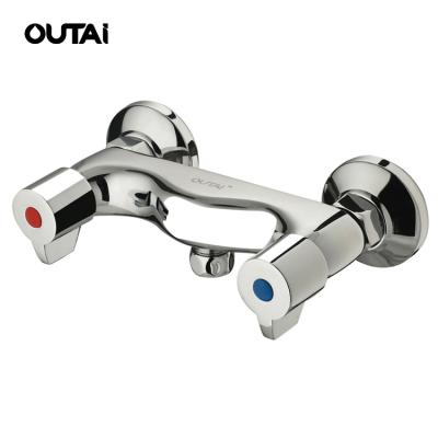 China Wholesale Price Brass Chrome Finish Mixer Tap Bathroom Basin Faucets Metered Faucets for sale