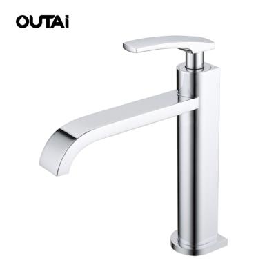 China Modern Single Handle Home Waterfall Basin Waterfall Bath Faucet Brass Water Metered Taps Bathroom Accessories for sale