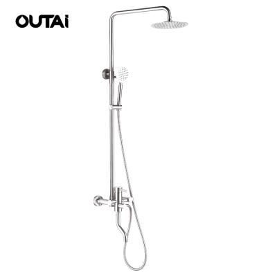 China Thermostatic Faucets Wholesale Cheap Bathroom Bath Shower Cold-Hot Mixer With Telephone Shower for sale