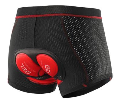 China Factory Wholesale Moisture Wicking Cycling Underwear Mens 3D Breathable Silicone Gel Padded Bike Underwear Shorts for sale