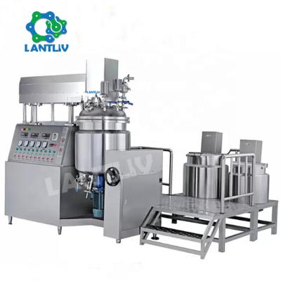 China Liquid With Suspended Solids 50-100l Vacuum Cosmetic Emulsifying Toothpaste Making Machinery High Shear Dispersing Emulsifier Homogenizer Mixer for sale