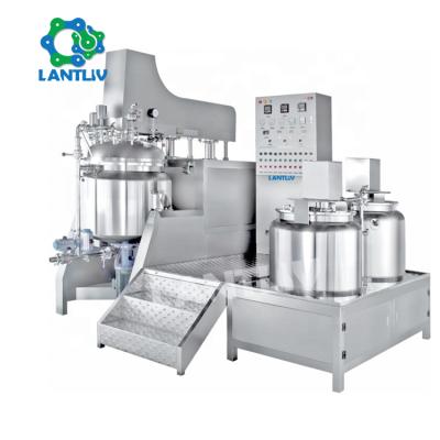 China Sanitary Viscous Liquid High Shear Dispersion Sanitary High Shear Emulsifier Integrated Lantliv Homogenizer Machine For Cosmetic Mayonnaise for sale