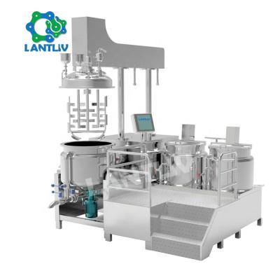 China Liquid With Solids Factory Price 500KG Mayonnaise Vacuum Homogenizer Ketchup Vacuum Blender Machine Hanging Mixing Emulsifying Tomato Sauce Making Machines for sale