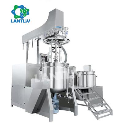 China New Design Vacuum Emulsifier Mixer 1000 Liter ECG Hydraulic Lifting Gel Good Quality Ultrasound Viscous Liquid Emulsifying Making Machinery for sale