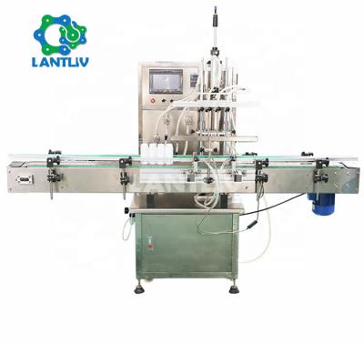 China Low Viscosity Automatic Multi Head Food Liquid Filling Production Line For Bubble Water Mouthwash Filling And Linear Capping Machine for sale