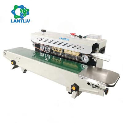 China Food Desktop Multifunctional Continuous Vertical Aluminum Foil Bags Plastic Polythene Pouch Heat Strip Sealer Sealing Machine for sale