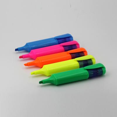 China office & School Markers 2021 Hot Sale 6 Colors Customized Cheap Costed Highlighter Bar For School And Office for sale