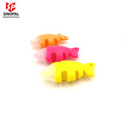 China office & Innovative Bone Style Fish School Markers Design Cute Promotional Bar Pen for sale