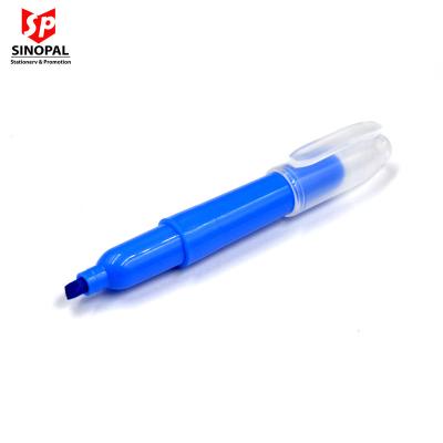 China office & Mini school markers custom multi color fluorescent highlighter pen for promotion and gift for sale