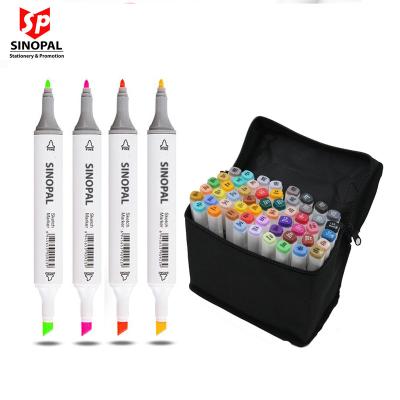 China Art Painting Tips Art Sketch Alcohol Based Twin Marker Pen for Drawing and Sketching for sale