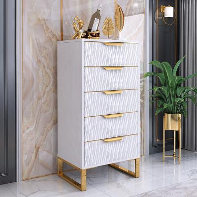 China (Other) Nordic Style Adjustable Lightweight Luxury Chest Of Drawers Storage Furniture For Bedroom And Living Room for sale