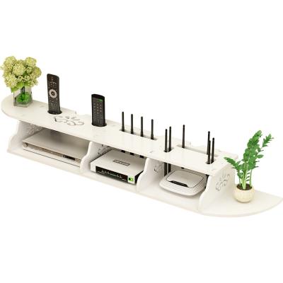 China Modern Wholesale Decorative Wall Mount Shelf Living Room Router TV Set Top Box Wall Bracket for sale