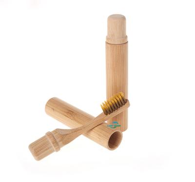 China Custom Quality Eco Friendly Foldable Toothbrush Replaceable Quality Logo Wholesale Bamboo Toothbrush for sale