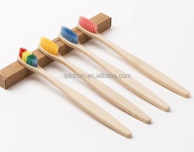 China Biodegradable Eco-Friendly Natural Bamboo Toothbrush Charcoal Stiffen Kids Bamboo Toothbrushes for sale