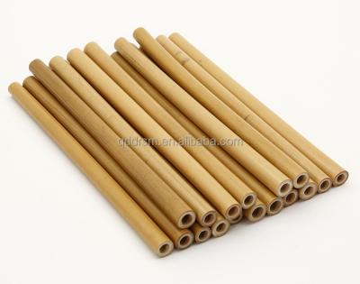 China Disposable Organic Natural Bamboo Straws Bamboo Drinking Straws for sale