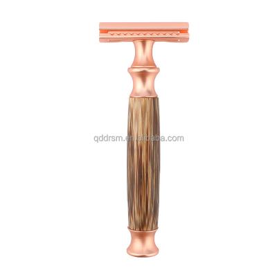 China Twin Blade Eco - Friendly Double Edge Bamboo Shaving Safety Razor For Men for sale