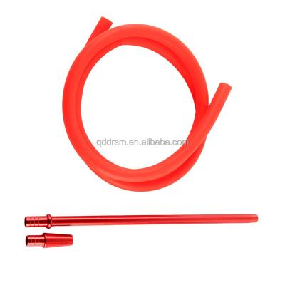 China Silicone Aluminum Alloy Silicone Hookah Hose Tube For Hookah Shisha for sale