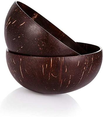 China Customized 100% Natural Viable Polished Coconut Shell Bowl and Coconut Spoon Coconut Shell Bowl for sale